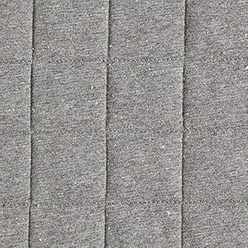 Fabulous Fabrics Steppstoff Jersey Konfetti Melange – grau — Meterware ab 0,5m — Oeko-Tex Standard 100 — zum Nähen von Jacken