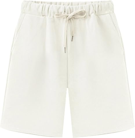 women's knit shorts with elastic waist