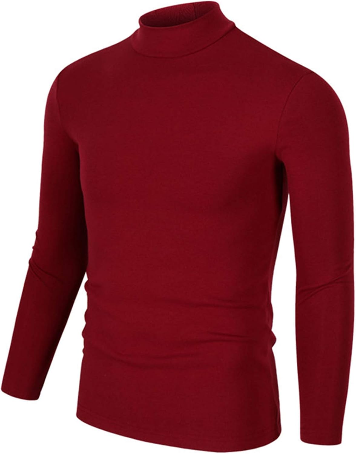 Half Turtleneck Men TShirt Casual Long Sleeve T Shirt Men Fitness Tee Shirt at Amazon Men’s
