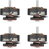 4PCS 1102 Brushless Motor 21000KV 1S Light Weight FPV Motor 1.5mm Shaft | 4 base holes M2, Compatible With 1S Whoop Quadcopter DIY Racing Drones
