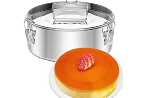 KDLCY Flanera Stainless Steel Flan Mold 60 oz, Compatible with Instant Pot 6 qt [8qt avail], Mexican Design Flanera Flan Maker, Flan Pan, Moldes para Flan - Flaneras Moldes con Tapa