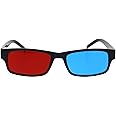 SA106 Black Anaglyphic Red Blue Cyan Stereoscopic Lens 3D Glasses