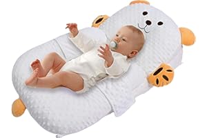ZIXNEXKOO 2025 Baby Lounger Pillow, Nursing Pillow, Infant Breastfeeding Pillows, Reflux Pillow for Baby Breathable with Machine Washable Cover, Newborn Babies Essentials Gifts