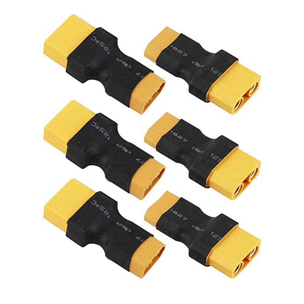 FLY RC 3Pairs No Wires XT90 to XT60 Plug Male Female Adapter Wireless Connector Compatible with RC FPV Drone Car Lipo NiMH Battery Charger