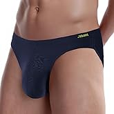JINSHI Men's Bamboo Viscose Underwear Briefs Mens Sexy Low Rise Ball Pouch Underwears Full Coverd Tagless Brief