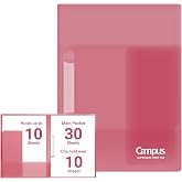 Kokuyo Portfolio Folder with Pockets Folder for Paper Organization,Heavy Duty Pocket Folder Fits US Letter &amp; A4，Dual-Purpose Clip &amp; Pocket Design(FU-CE755P)