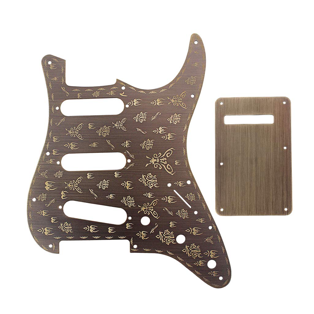 Alnicov 62 Pickguard 11 Hole Pickguard SSS Guitar Pick Guard for Fender Standard Strat Guitar Replacement