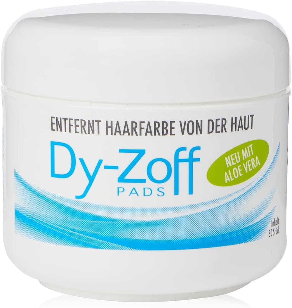 DY-ZOFF King Hair Dye Stain Remover Pads Tub 80 Salon Professional Pre-Saturated
