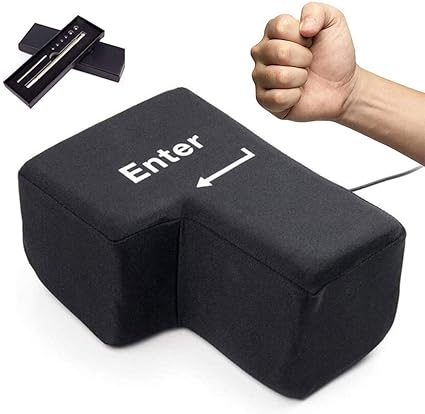 Amazon Raku ストレス解消 グッズ Big Enter 巨大 エンターキー 枕 ビッグ エンターキー パソコン Pc Big 約1700倍 Usb おもしろグッズ 大きいクッション 贈り物 デカい枕 抱き枕 ストレス発散 誕生日プレゼント Raku テンキー 通販