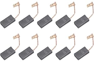 Carbon Brushes for Bosch GBH5400, GBH5-38, GSH38, A69 Rotary Hammer Drills - 10 Pack, Carbon + Metal Material, 6.1 cm
