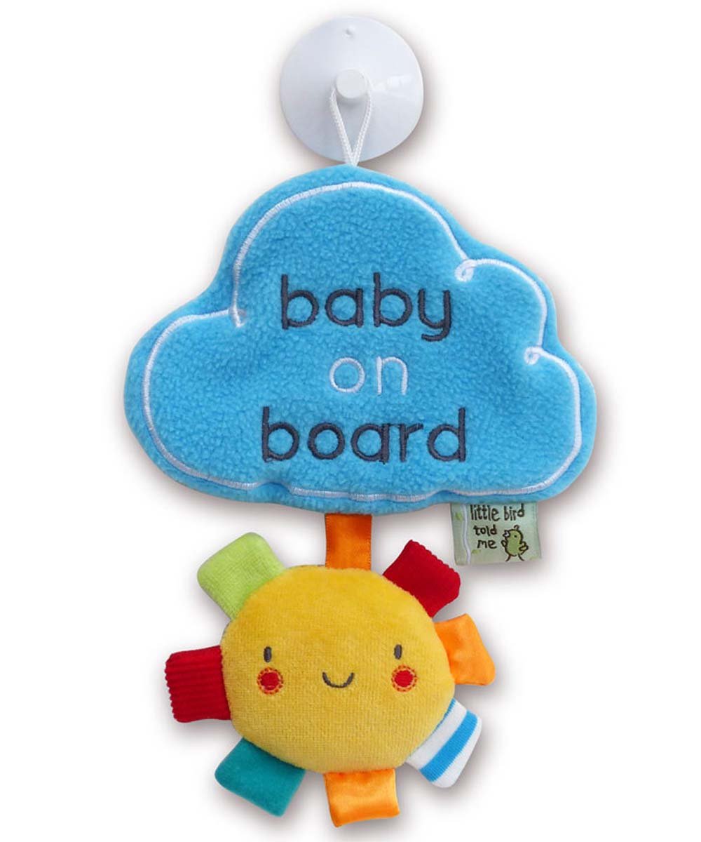 Little Bird Told Me My Little Sunshine/Cloud Baby On Board Sign