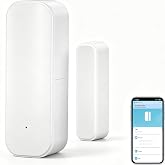 WiFi Door Sensor Window Detector: Smart Window Contact Sensor, Wireless Magnetic Door Open Detector with Free Notification Alerts, Compatible with Alexa Google Assistant (1-Pack)