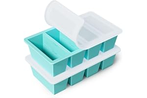 Silicone Freezer Tray for Sauce Cube: GGOW Silicone Freezing Tray for Broth Soup Storage - Freeze 250mL 125mL Souped Portion