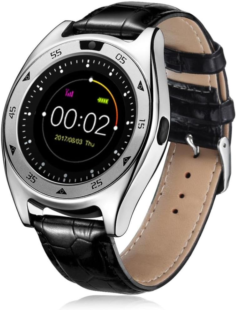 Familizo TQ920 Heart Rate Blood Pressure Monitor Slot Wrist Waterproof Bluetooth Smart Watch (☆Silver)