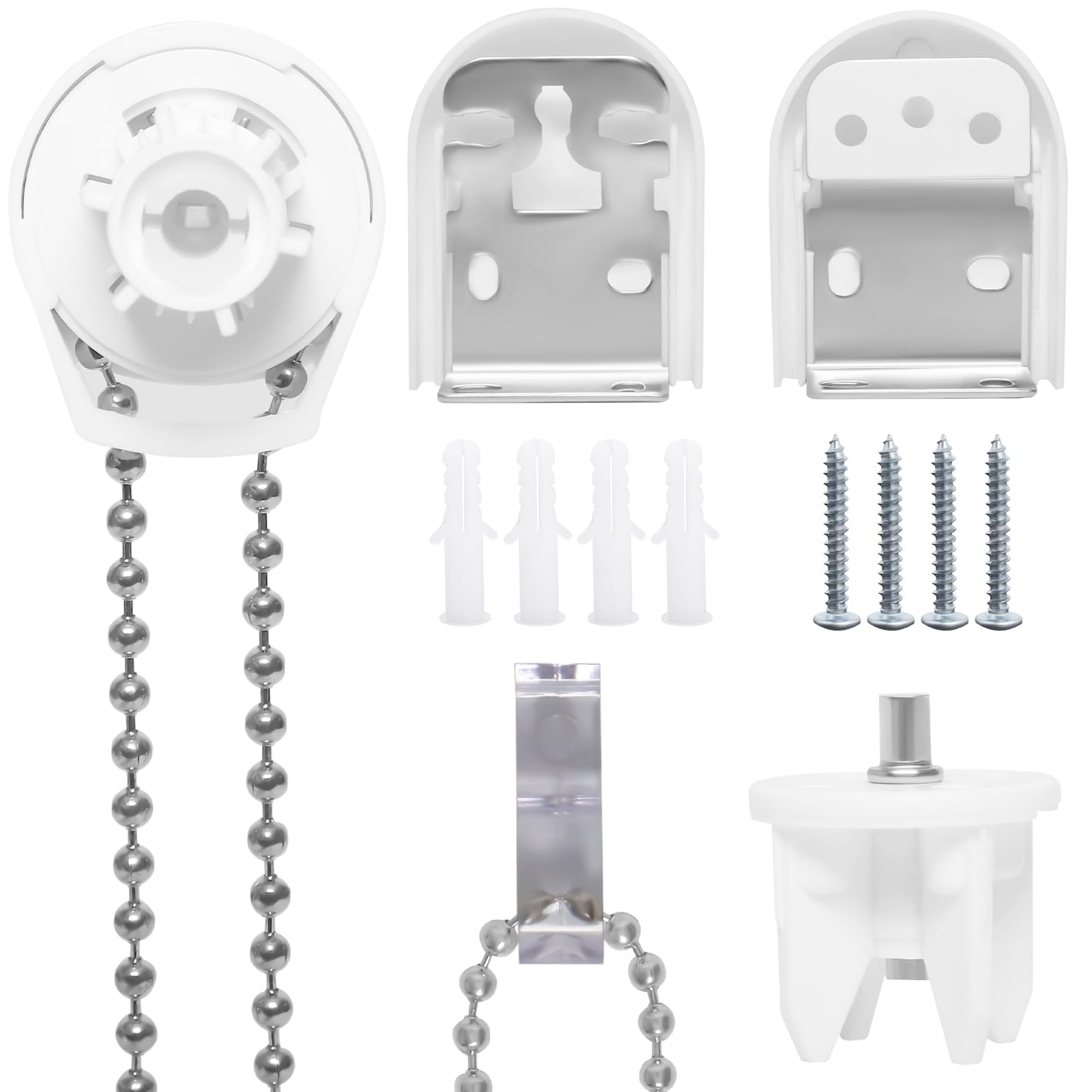 26mm Metal Roller Blind Spares, Upgrade Metal Bracket Roller Blinds Fittings Replacement Kit for Windows by Swess