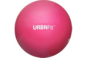 URBNFit Small Exercise Ball - 9-inch Mini Pilates Ball with Fitness Guide for Yoga, Barre, Physical Therapy, Stretching & Core Stability Workout