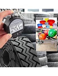 0 100HD dureza Shore D Durómetro Digital durómetro escala para goma, neumáticos, plástico, plástico térmico, suelos, bolos Balll con visualización LCD grande