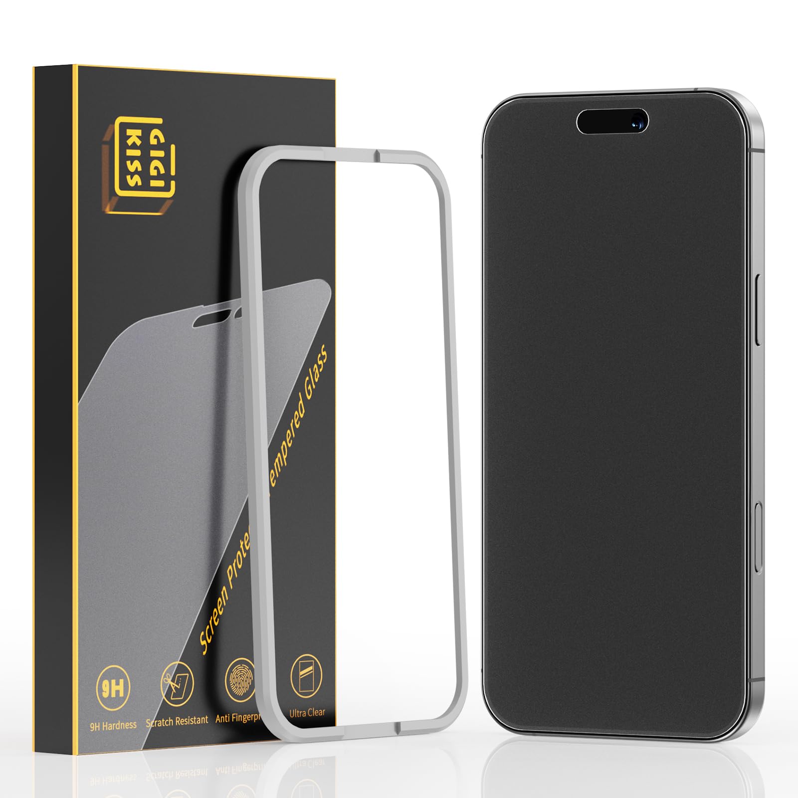 Photo 1 of GIGKISS 2 Pack for iPhone 17 Air Matte Screen Protector 6.5 inch, Anti-Fingerprint Anti-Glare Screen Protector Tempered Glass Easy Installation
