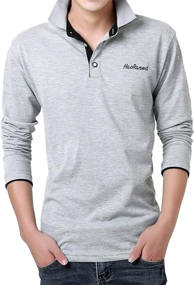 polos hombre manga larga amazon