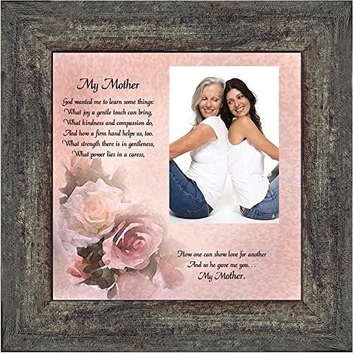 Crossroads Home Décor My Mother, Personalized Picture Frame, Gift from Daughter for Mother, 6767BW