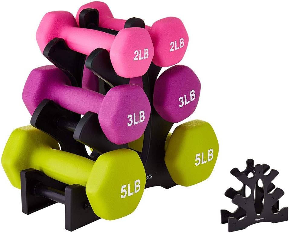 Blawardo Dumbbell Rack,3-Tier Dumbbell Storage Rack,Small Dumbbell Weight Rack in Tree Shape,Space Saving Dumbbell Stand…