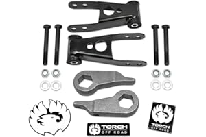 TORCH OFF ROAD TORCH 3" Front 2" Rear Leveling Lift Kit compatible with 1998-2011 Ford Ranger 4X4 and Torsion Bar Suspension 2WD models (Edge and Sport)