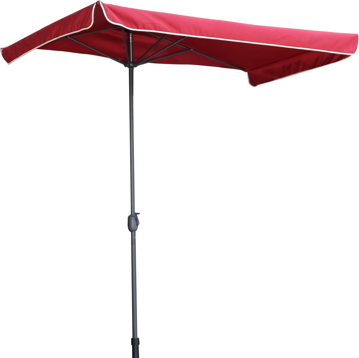 PARASOL LWMQ Φ38mm Rectangular Garden Half, with Crank Outdoor Balcony