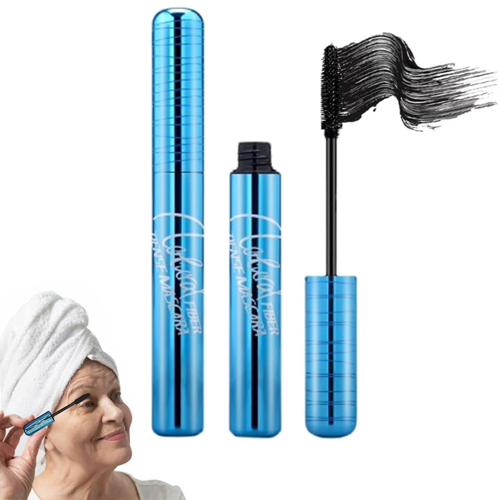 EONFAVE Prime-Lash Mascara for Mature Ladies, Hypoallergenic, Black, Lengthening, Volumizing, Long Lasting