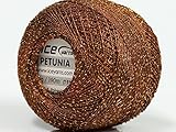 Petunia Copper Brown Metallic Braid Thread - 20 Gram 207 Yards