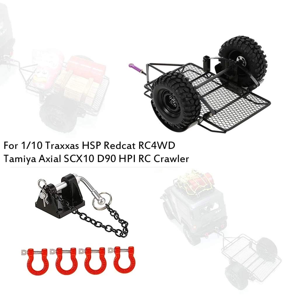 残りわずか Hisoul ホットタイヤ Traxxas Hsp Redcat Rc 4wd タミヤ Axial Scx10 D90 Hpi Rc クローラー トレーラー 車 Diy トレーラー 牽引dリングシャックル付き トレーラーロックセット ブラック d B07l27xzjk ブラック パーツアクセサリー Www Wwmp Org Za