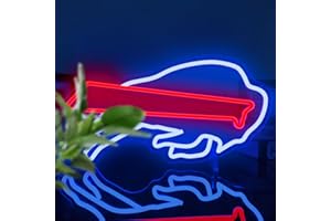 JanHune Football Neon Sign Football Team Neon Lights Up Signs for Wall Football LED Signs for Bedroom Man Cave Football Club Bar Hanging Neon Wall Signs Gift for Fans Teens