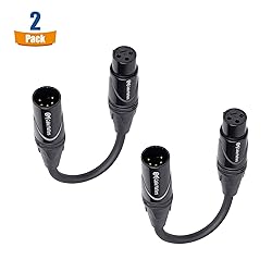 Cable Matters 2-Pack 5 Pin to 3 Pin DMX Lighting