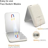 Kintion Wheat Straw Mirror 1X/3X Magnification Pocket Folding Compact White view 6