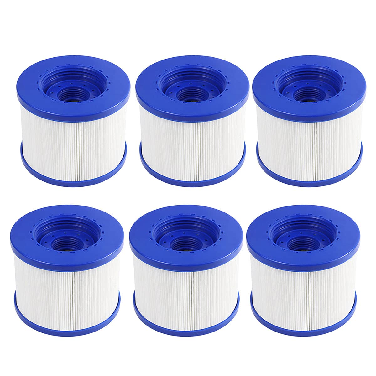 WuYan 6 Pack Swimming Pool Filter Replacement Hot Tube Water Health Wave Spa104mm PET+non-woven Fabric Compatible With Clever Spa