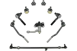 AM AUTOPARTS Front Steering & Suspension Kit Ball Joint Center Link Idler Arm & Bracket Assembly Tie Rod Compatible with 1986-1994 Nissan D21 1995-1997 Pickup