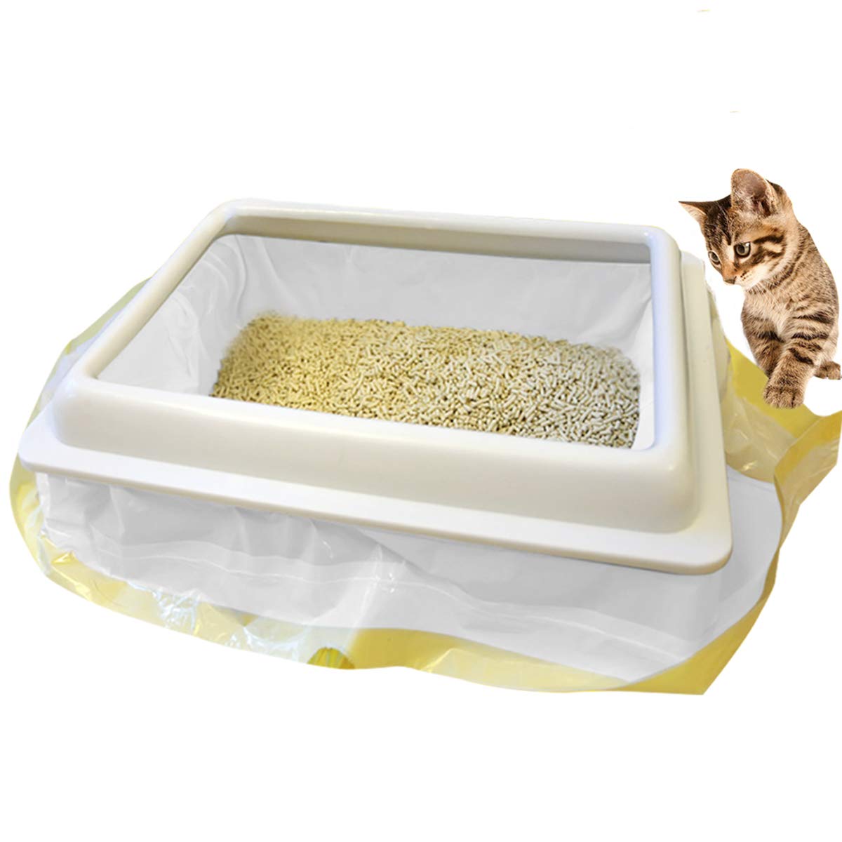 kitty cat elastic litter box liners