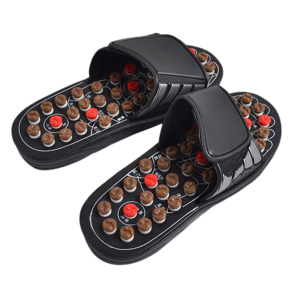 Healifty Acupressure Foot Massage Slippers Unisex Massagers Slippers for Relief Plantar Heel Arch Arthritis Pain Use at Home Office