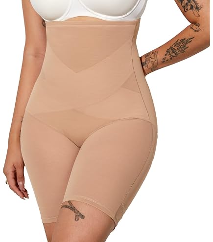 High Waisted Plus Size Shapewear for Women Tummy Control Body