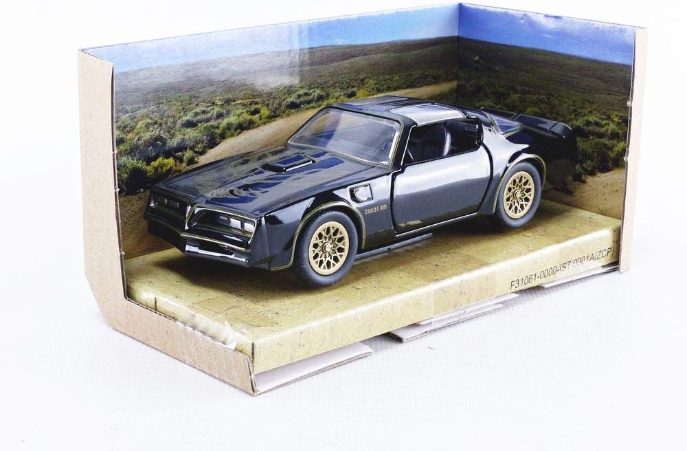 Jada 31061 Hollywood Rides 1:32 Smokey and the Bandit Firebird, Black/Gold, 4 pulgadas - Image 4