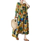 ENGLUCK Women's Plus Size Dresses Colorful Polka Dots Print Round Neck Summer Casual Dress Oversized
