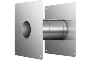 GASLAND 3.15" OD Stainless Steel Direct Vent Wall Thimble for Gas Tankless Water Heaters, Retractable Length from 4.7" to 7.0