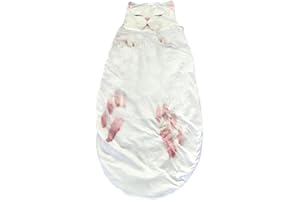 Soft Cat Sleeping Bag - Adorable Cat Sleeping Bag for Humans | Washable Warm Plush Envelope Design Bed for Indoor Home Bedroo