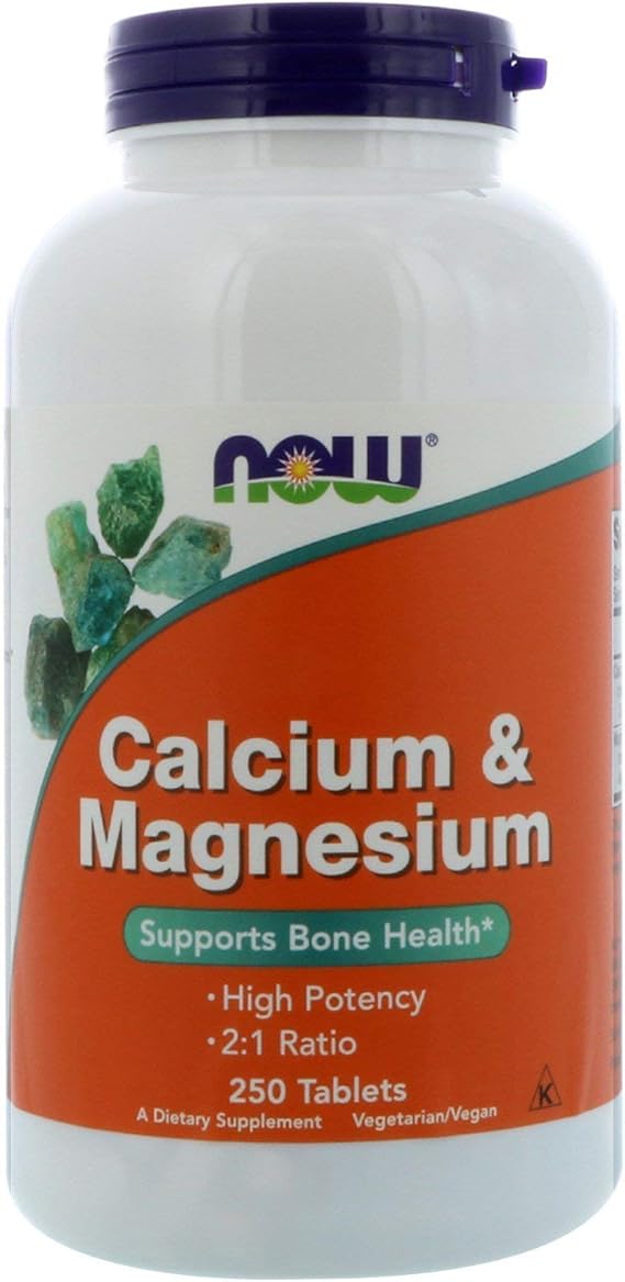 Now Foods Calcium & Magnesium 250 Tablets (single pack