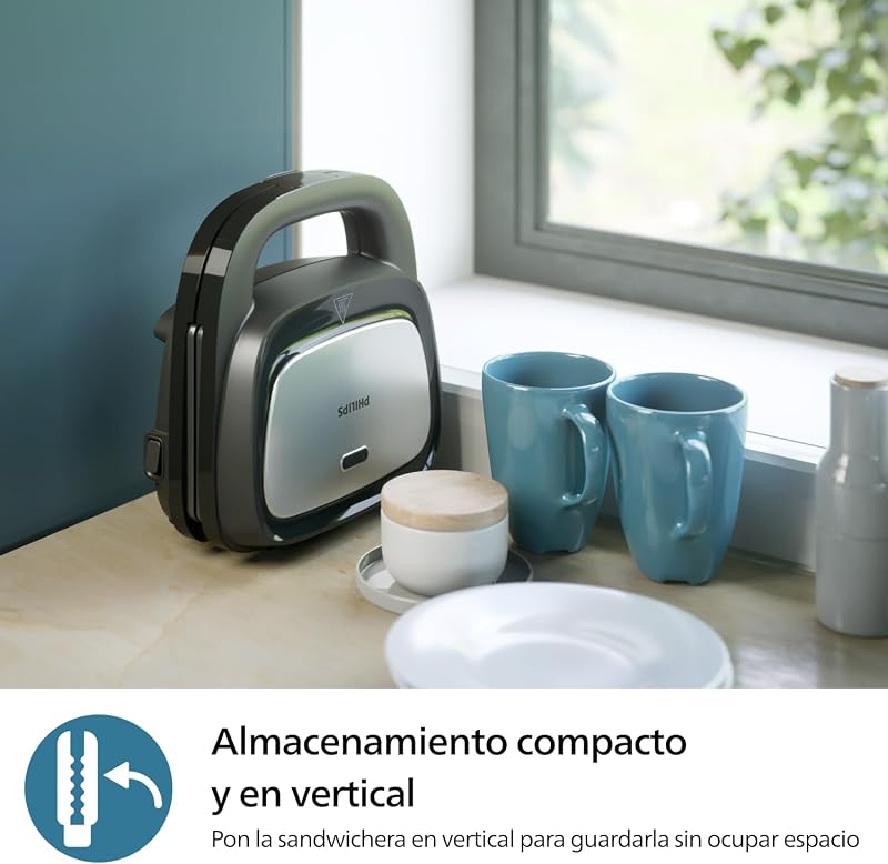5000 Sandwichera Grill 3 en 1, 750 W, Placas Antiadherentes