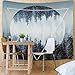 Moon Tapestry Wall Tapestry Wall Hanging Tapestries Sunset Forest Tapestry Ocean Mountains Tapestry Art Nature Tapestry for Men Home Dorm Decor 82 x 59 Inches