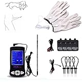 Electro E-stim Machine Rod & Electro Sex Play Machine Urethral Rod Electric Shock Therapy Electro Stimulation for Men/Female(Host+Urethral Rod +Glove+Penis Ring+Body Pads)