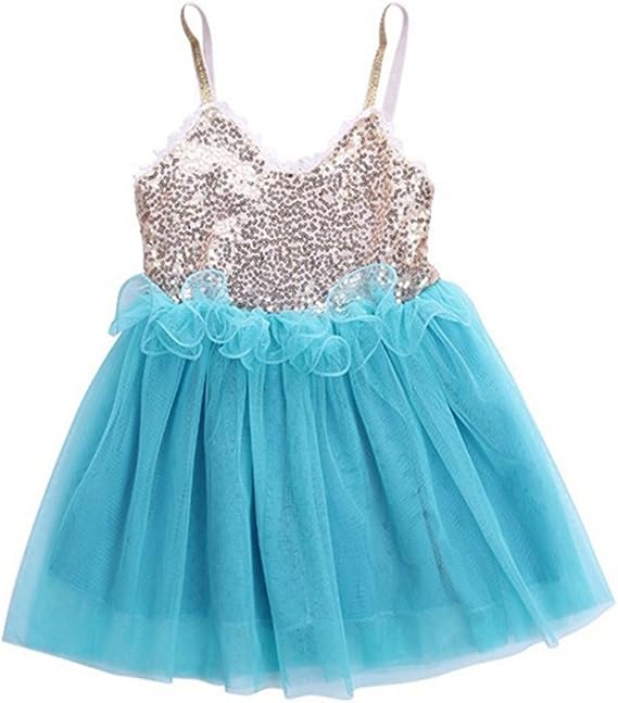 Amazon Sylvamorning キラキラ 女の子ワンピース チュチュスカート スパンコール 子供服 女の子ドレス 子供ワンピース 女児ワンピース ガールズ ワンピースノースリーブ ファッション カジュアル 可愛いスカート チュニック ワンピース チュニック 通販