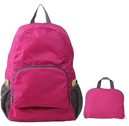 Styleys Lightweight Packable Backpack Water Resistant Hiking Backpack Foldable Day Trip Bag Small Backpack (Pink)