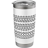 ishenkea 20 Oz Stainless Steel Hidden Message Tumblers,Personalized Tumbler Gifts For Coworker (White)