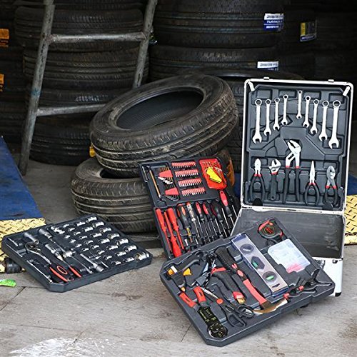 Gotobuy Complete Tool Kit 599 Piece Case Screwdriver Socket Tool w/ Gift Gloves
